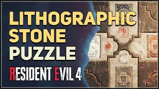 Lithographic Stone Puzzle Resident Evil 4 Remake [upl. by Ranjiv]