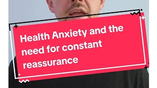 Why Constant Reassurance Seeking Doesnt Work For Health Anxiety [upl. by Rogerio]