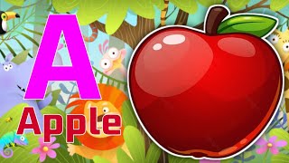 abcd rhymes a for apple b for baby cartoons a for apple b for baby song video abcd cartoon videos [upl. by Radack758]