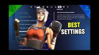 NEW Best Controller SETTINGS amp Sensitivity in season 4 Fortnite Tutorial [upl. by Eelatan]