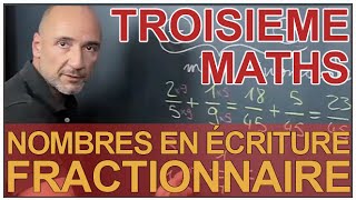 Nombres en écriture fractionnaire  Mathématiques 3e  Les Bons Profs [upl. by Tenn868]