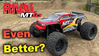 Best 110 RC Monster Truck just got better  Team Associated Rival MT10 V2 Review [upl. by Ternan]