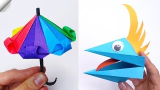 7 DIY Paper toys paper crafts [upl. by Enyar]