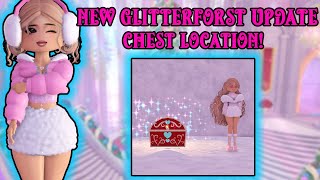 NEW Chest Location In The GLITTERFROST Update Royale High [upl. by Damara238]