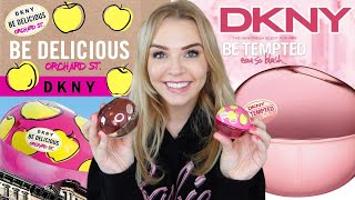 DKNY BE DELICIOUS ORCHARD ST amp BE TEMPTED EAU SO BLUSH PERFUME REVIEW  Soki London [upl. by Crudden]