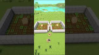 THE EASIEST AND THE BEST AUTOMATIC CARROT FARM IN MINECRAFT D minecraft minecraftshortsgaming [upl. by Neeoma]