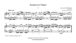 Beethoven  Sonatina in F Major Anh 5 12 [upl. by Clorinda]