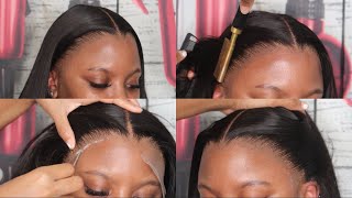 No Baby Hairs No Problem How To Melt Transparent Lace Like A Pro Ft My First Wig [upl. by Jeddy]