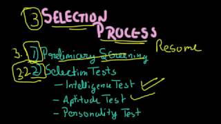 Staffing Part  2 Selection Process Business Studies Class 12 [upl. by Enitsahc]