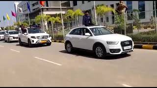 Gitam University Hyderabad campus pramana 2k19 car rally [upl. by Amerak]