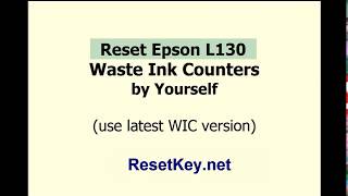 Reset Epson L130 printer  Epson Adjustment Program [upl. by Amme]