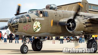 B17 and B25 Flybys  TBM Avenger Reunion 2022 [upl. by Mcdowell]