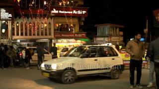 Mcleod Ganj market junction  time lapse of Indias Tibetan township [upl. by Harlow197]