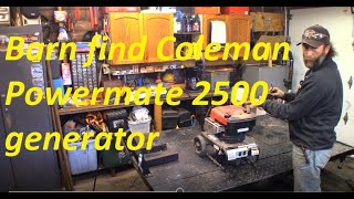 Coleman Powermate 2500 generator sat for a long time Lets get it running [upl. by Airdnal]