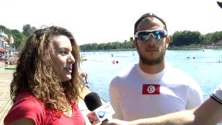 Mohamed Ali Mrabet  Bronze at the World Cup in Duisburg K1 500 [upl. by Esertal]