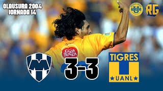 MONTERREY 33 TIGRES  J14 Clausura 2004 Liga Mx  GOLES de ANDRÉS SILVERA y CHIMA RUIZ [upl. by Alejandra929]