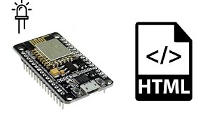 ESP8266 HTML  Buttons and Links integration [upl. by Etat]