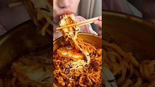 Spicy Maggi with egg ASMR  😋😋 asmr eating mukbang challenge [upl. by Rafa418]