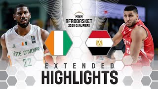 Cote dIvoire 🇨🇮 v Egypt 🇪🇬  Extended Highlights  FIBA AfroBasket 2025 Qualifiers [upl. by Bonar593]