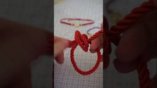 asansörlü bileklik yapımı  sliding knot bracelet adjustable barrel knot diy shortsfeed [upl. by Euf]