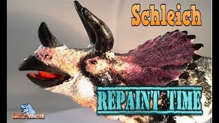 SCHLEICH 2005  Triceratops  Repaint im Louis V Rey TriceratopsLook [upl. by Web]