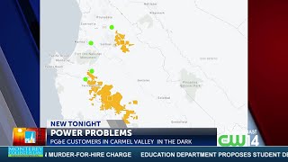 Sizable power outage in Carmel Valley north of Salinas and sections of Fort Ord ongoing [upl. by Lleznol947]