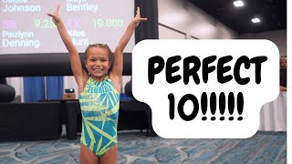 Unbelievable 7YearOld Gymnast Scores Perfect 10 on Floor Routine [upl. by Allistir]