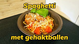 Spaghetti met gehaktballen  Kookavonturiers  Recept [upl. by Kirsteni834]