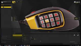 Corsair Scimitar RGB  How to assign  Rapid Fire [upl. by Eednarb]