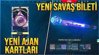 YENİ AJAN KARTLARI YENİ SAVAŞ BİLETİ İNCELEME VALORANT 90 [upl. by Assirt]