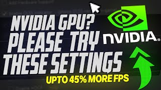 🔧 Have an NVIDIA GPU you NEED to be doing this upto 45 MORE FPS ✅ [upl. by Wadsworth]