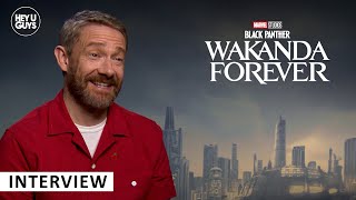 Black Panther Wakanda Forever  Martin Freeman on the brilliant bananas and audacious sequel [upl. by Mcripley]