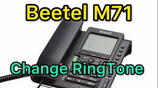 How To Change RingTone of Beetel M71 Telephone [upl. by Natsreik]