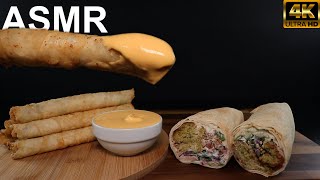 PIZZA STICKS FALAFEL SANDWICH CHEESE MUKBANG ASMR [upl. by Nomal]