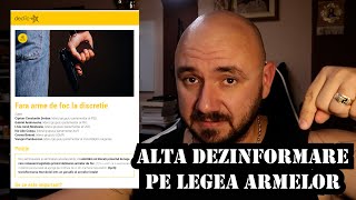 ALTA DEZINFORMARE PE LEGEA ARMELOR DECLICRO [upl. by Namilus351]