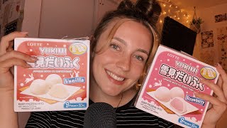 ASMR Eating Mochi 🌸  whisper ramble [upl. by Hoisch208]