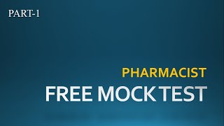 PHARMACIST EXAM MOCK TEST  KERALA PSC  NEW SYLLABUS [upl. by Adnaloj]