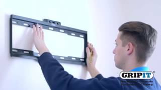 GripIt  How to fix a TV bracket on to a plasterboard wall [upl. by Werdna527]