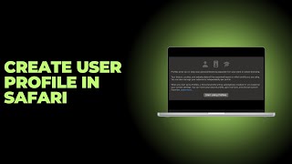 How to Create Profile in Safari on Mac [upl. by Lerud]