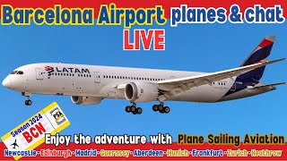 🔴Watch the PLANES LIVE from Barcelona El Prat airport🔴 RealTime Arrivals amp Departures from BCN [upl. by Guntar]