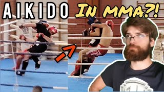 Is This Aikido in MMA  Martial Geeks Analysis aikijujutsu mma martialgeeks combatsport aikido [upl. by Lahcar]