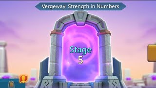 game lords mobile vergeway setrength in numberstaage 5 [upl. by Anitsim56]