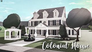 Colonial House Bloxburg Speedbuild trending roblox bloxburg [upl. by Hercule]