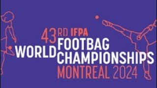 IFPA World Footbag Championships 2024 Montreal  Mixed Doubles Net  Bronze Match [upl. by Enihpled258]