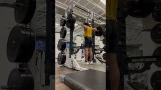 Weighted squats 3 reps 185 lbs [upl. by Terryl]