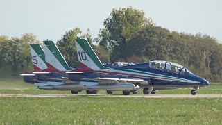 FRECCE TRICOLORI  AEROPORTO DI RIVOLTO 03112024 PARTENZA [upl. by Eenrahc]