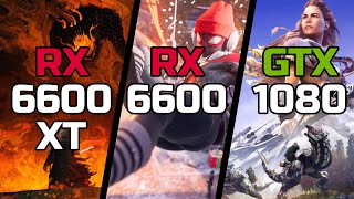 RX 6600 XT vs RX 6600 vs GTX 1080  Test in 20 Games [upl. by Naujad194]