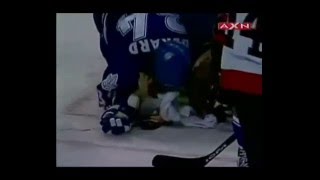 Ice Hockey Player Almost Loses Eye in Accident [upl. by Ffirahs]