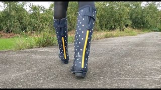 Navy Spot Joules wellies1 [upl. by Alexia]