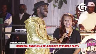 Zuena Showers Bebe Cool with Love at Purple Party [upl. by Hulburt164]